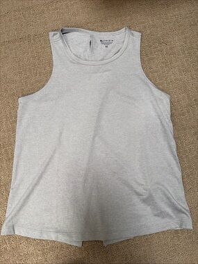 Athleta grey silver solar UPF Tank Sleeveless Active Top shirt 2XS XXS NWT NEW